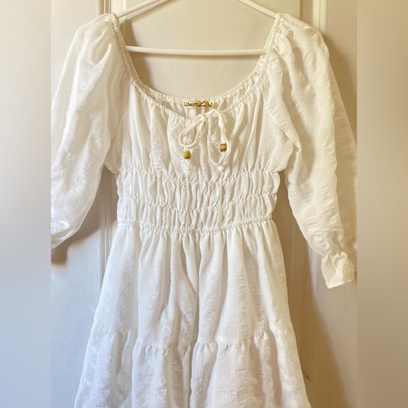 White Ruffle Dress - Picture 2 of 2